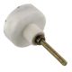 White Round Gold Marble Stone Cabinet Knobs